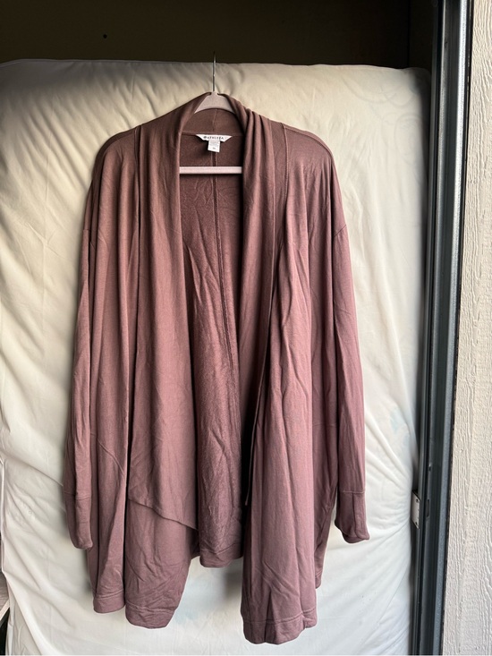 Athleta Sweaters - Athleta Womens Plum Pranayama Restore Wrap Athleisure Open Cardigan Size 2X
